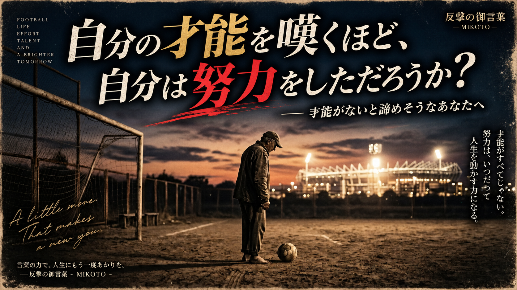「自分の才能を嘆くほど、自分は努力をしただろうか？」｜才能がないと諦めそうなあなたへ