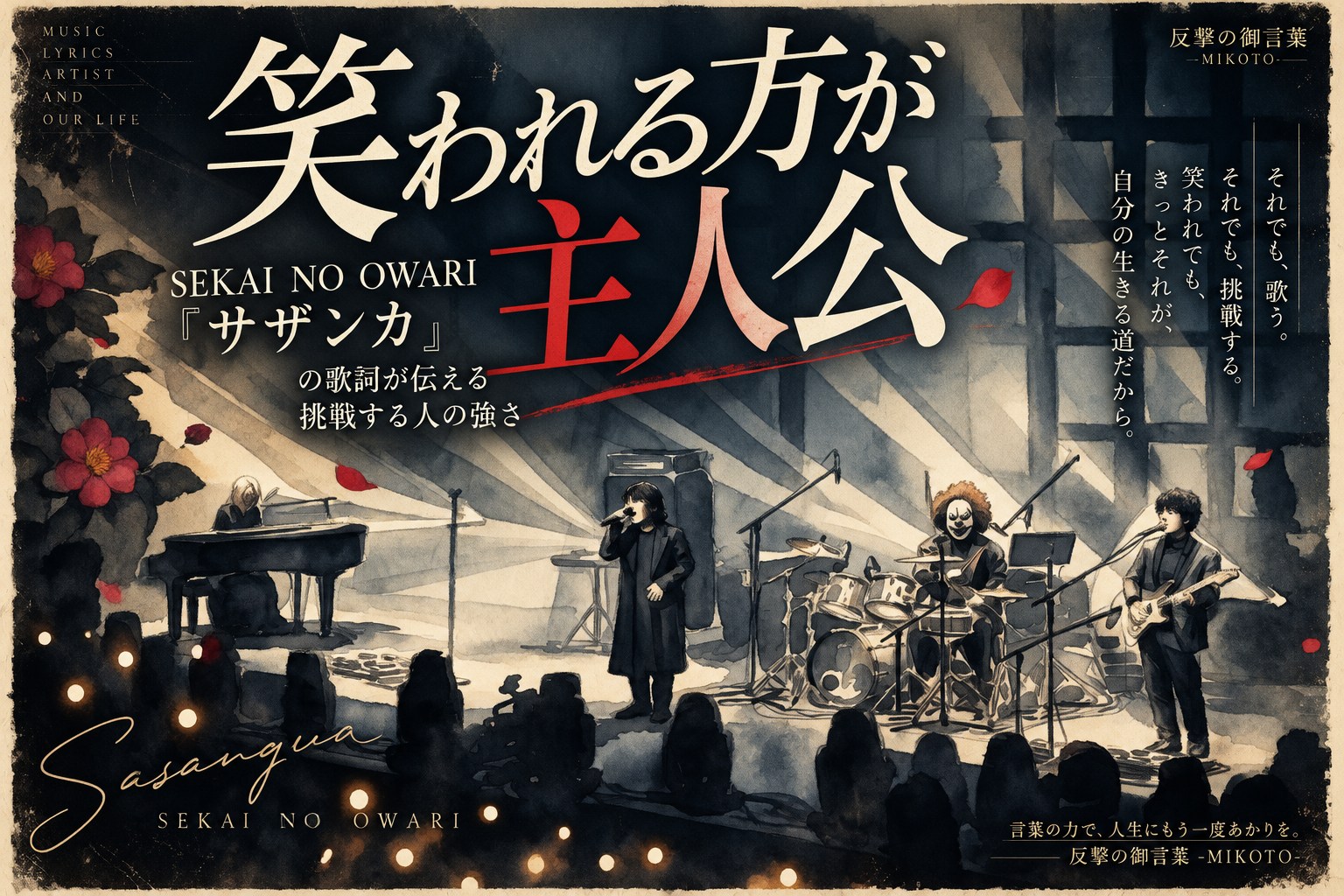 「笑われる方が主人公」SEKAI NO OWARI『サザンカ』の歌詞が伝える人の強さ